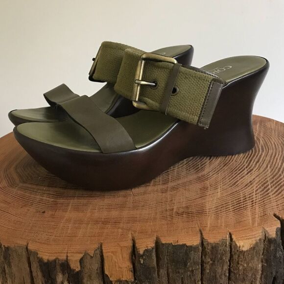 NWOT Cordani Brass Belt Buckle Wedge - Picture 1 of 8